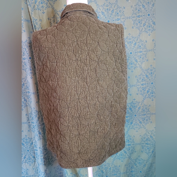 Eucalyptus Handmade In Guatemala Quilted Green Boho Vest, Size Medium - Picture 5 of 8